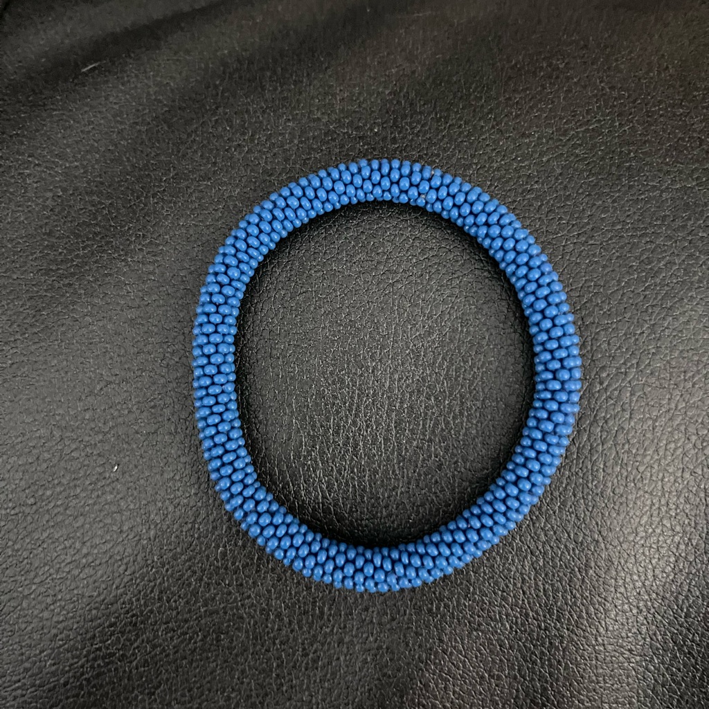 Elegant Blue Beaded Bracelet